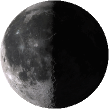 1/4 moon